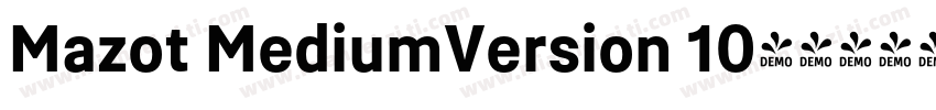 Mazot MediumVersion 10字体转换